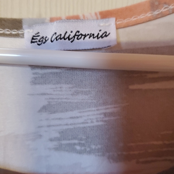 Egy California Women Dress. 3XLarge. Multicolored Roundneck Short-sleeved - Picture 2 of 8